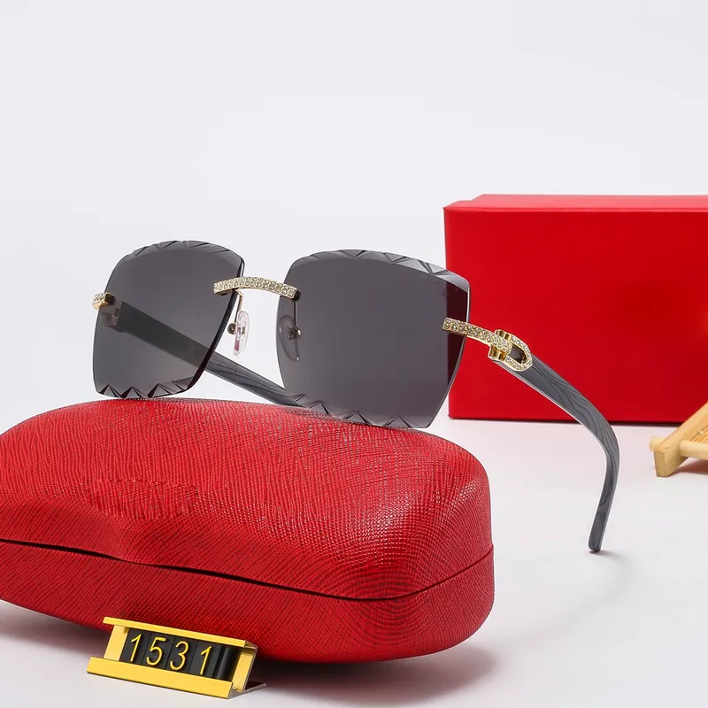 Beach sunglass square lens wave design womens casual vacation couple wooden glasses frame outdoor leisure sunglasses_voghion.com