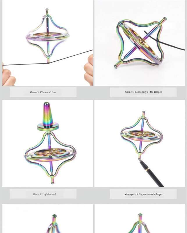 Metall Gyroskop Anti Schwerkraft Schwarz Technologie Wissenschaft Und Bildung Erwachsene Dekompression_voghion.com