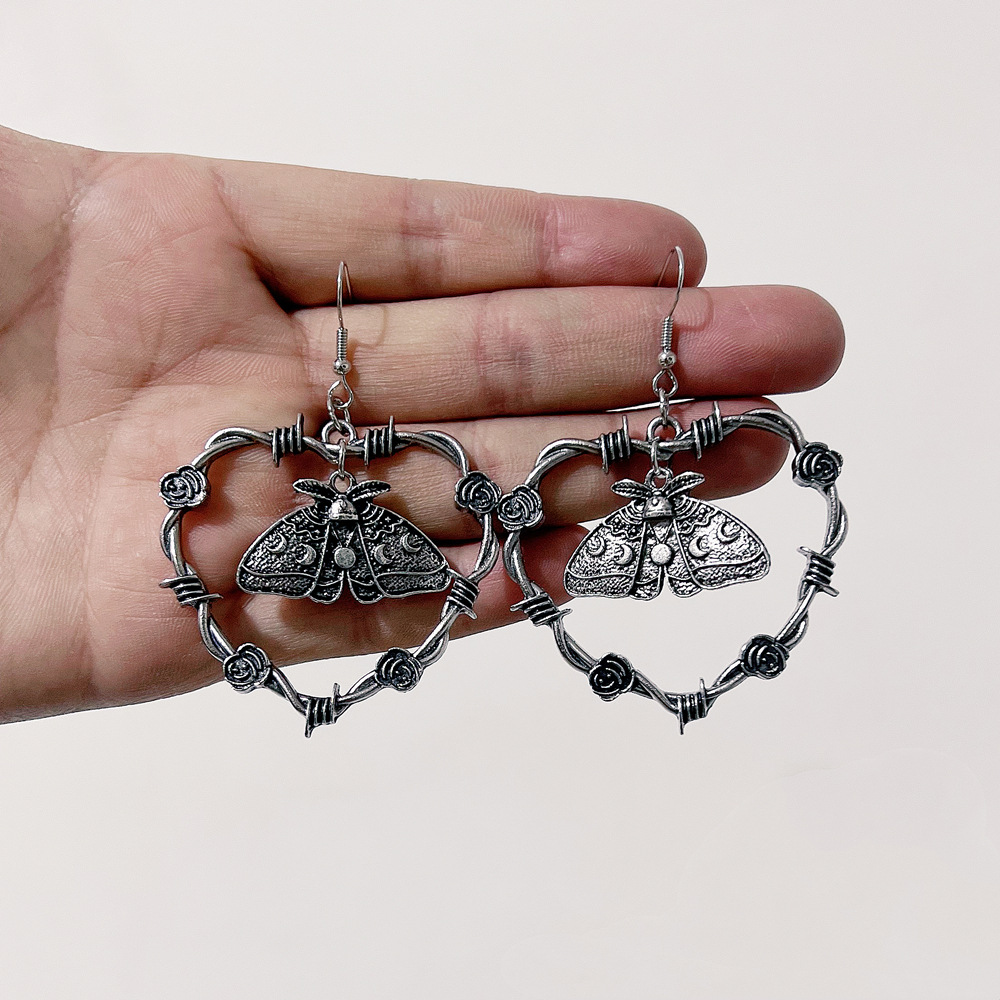 Ohrringe Silber Ohrringe herzförmig Draht Schmuck_voghion.com