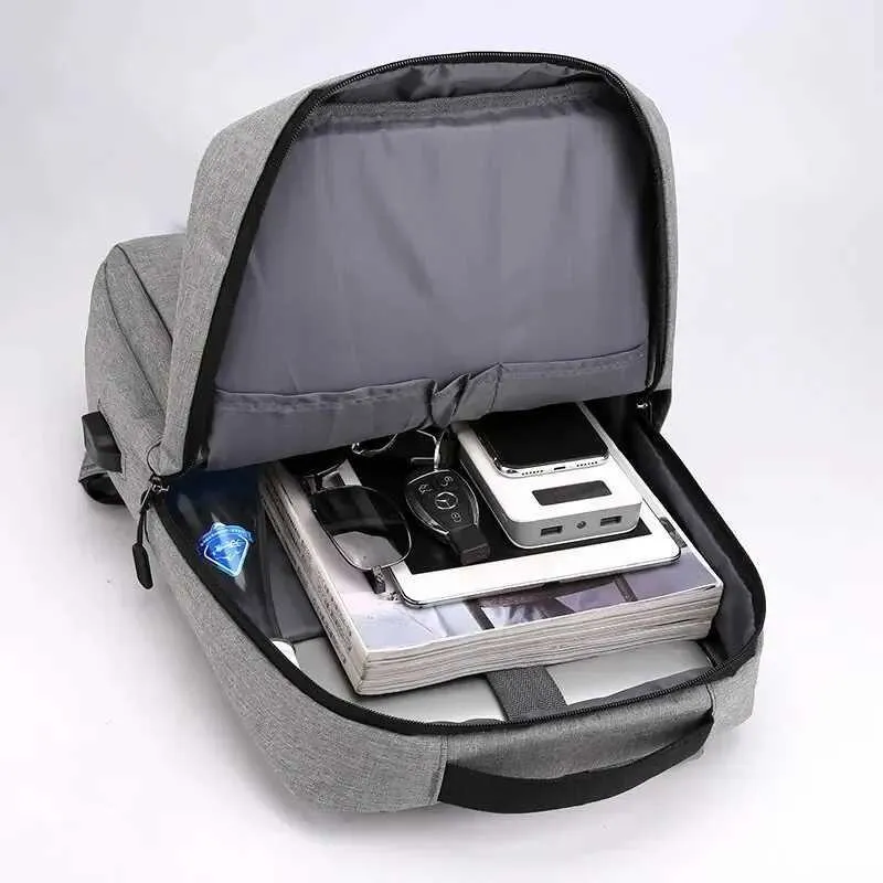 Laptoptaske med lynlås i flere lag, 13, 14, 15 tommer, computerrygsæk, unisex rejserygsæk, C241031_voghion.com