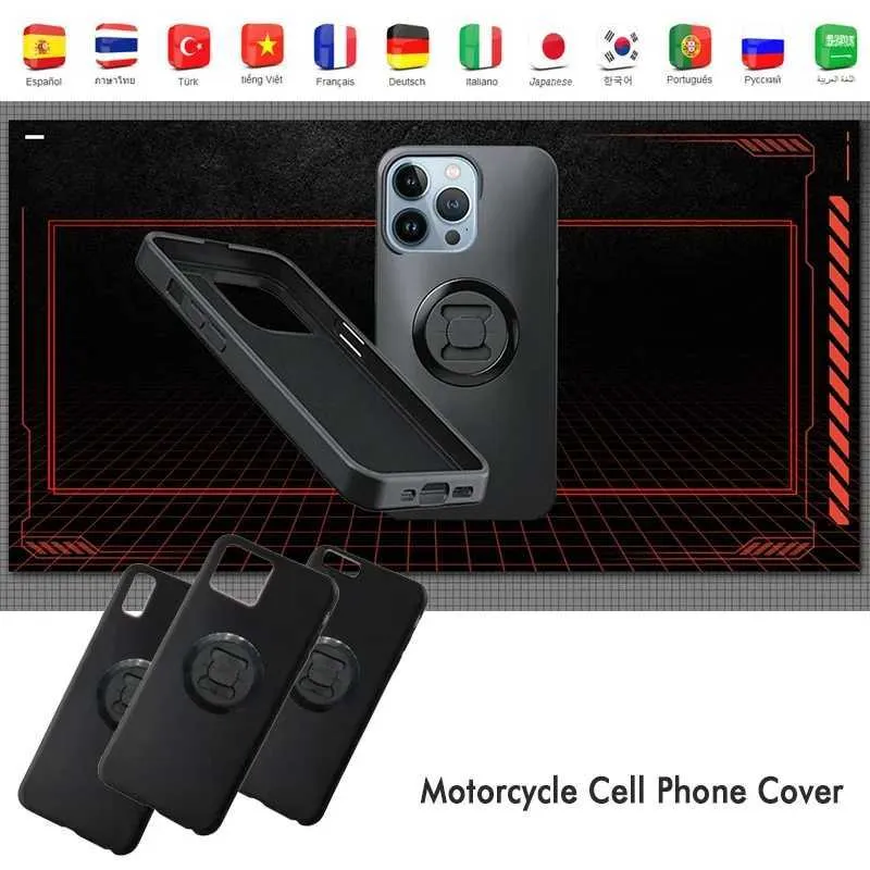 Custodia protettiva per cellulare, supporto per telefono per moto, adattatore a montaggio rapido, guscio antisismico Riding Smart compatibile con SP TPSFR_voghion.com
