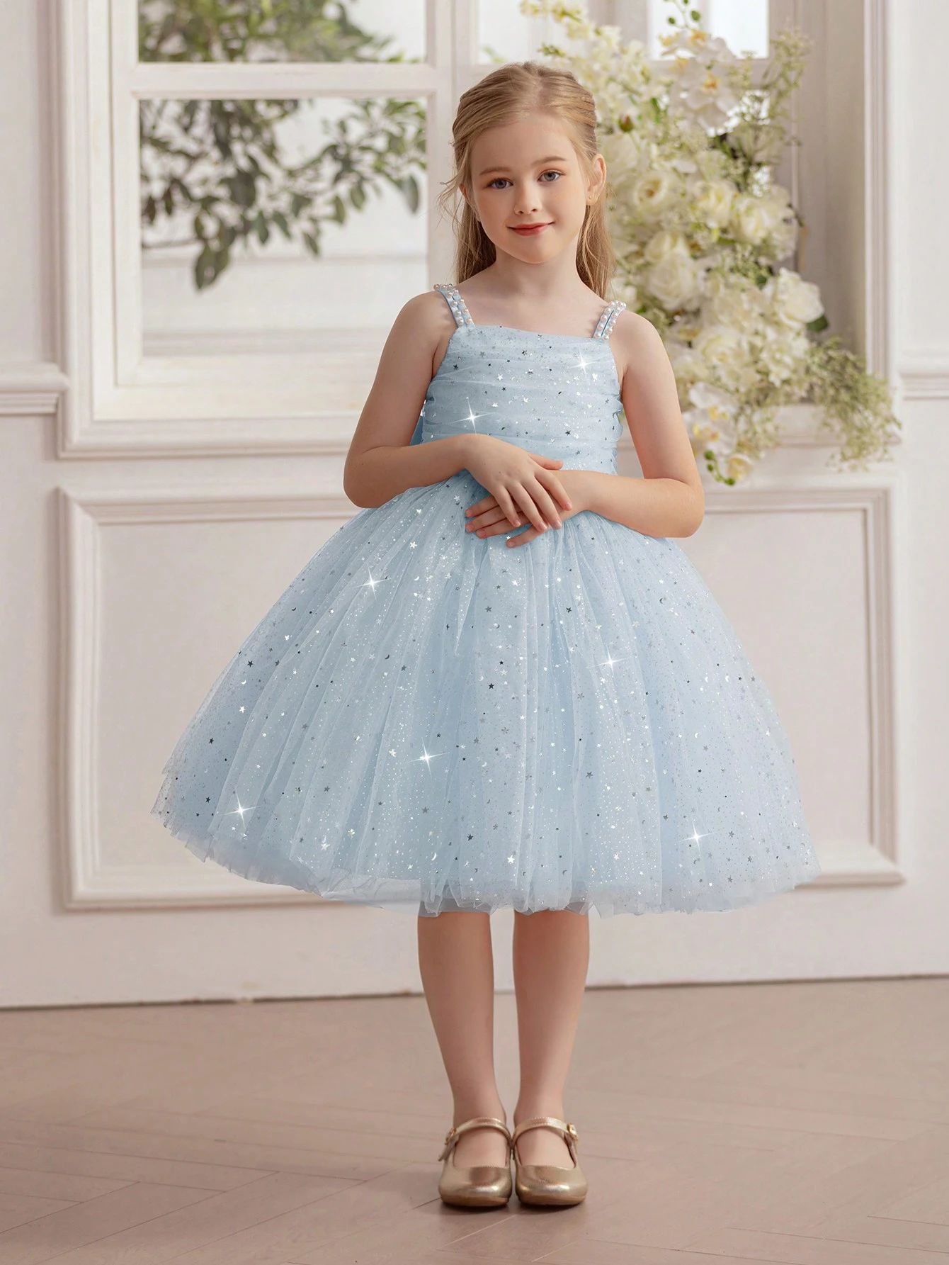 Children's Suspender Party Dress, Princess Dress Is Suitable For Girls' Birthdays, Parties, Weddings And Banquets._voghion.com