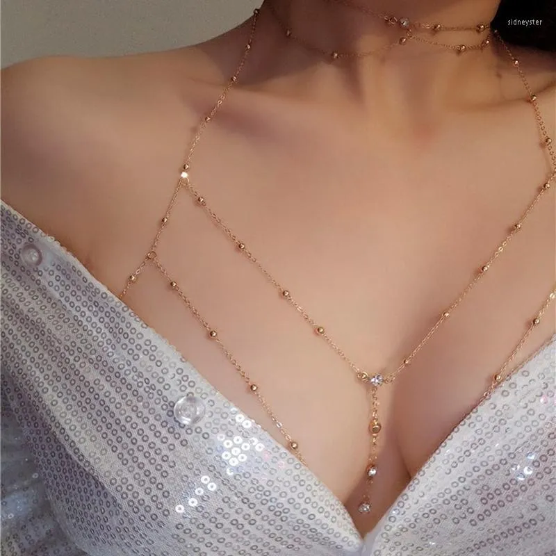 Ķēdes CENTER Metāla Sieviešu Ķēde Ķēde Sexy Style Dobs Bikini Krūšu rotājumi Rotaslietas Ķēdes Sidn22_voghion.com