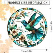 20,3 x 20,3 cm Traumfänger mit Kolibri und Blumenmotiv – doppelseitiges, leuchtendes Acryl. Perfekte Dekoration für Fenster, Wände und Garten. Kein Strom nötig. Tolles Weihnachtsgeschenk für Mütter._voghion.com