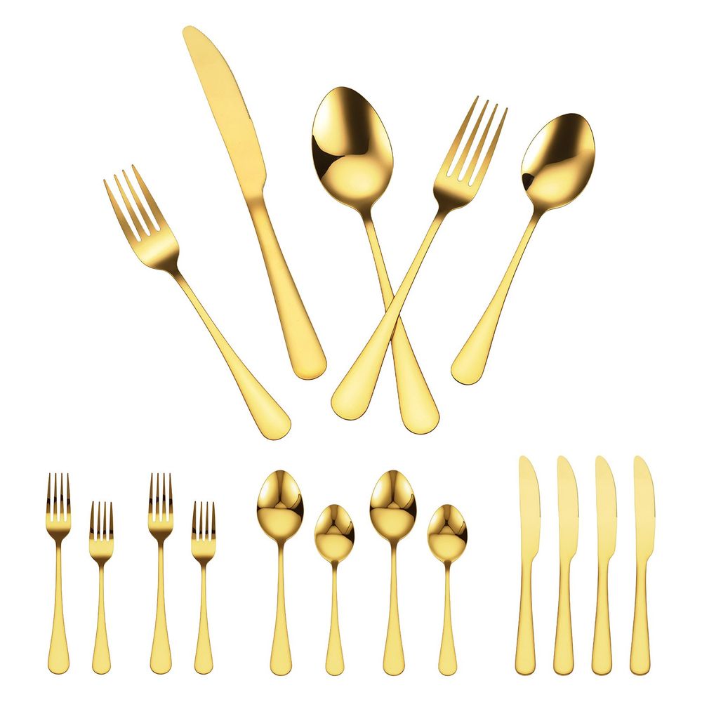 60-Piece Silverware Set Stainless Steel Cutlery Flatware Utensil Kitchen For 12_voghion.com