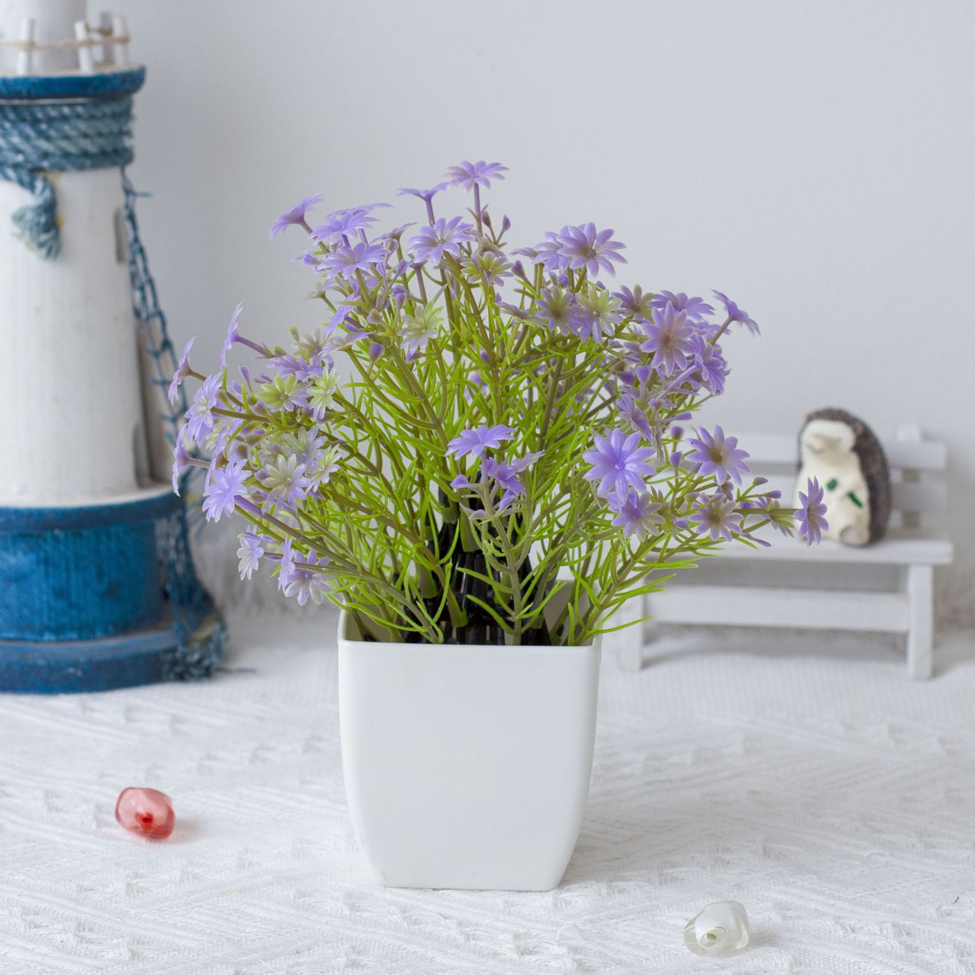 Vendita calda transfrontaliera simulazione mini piante piante piante verdi decorazione da tavolo plastica 31 maglia fata fiore bonsai_voghion.com