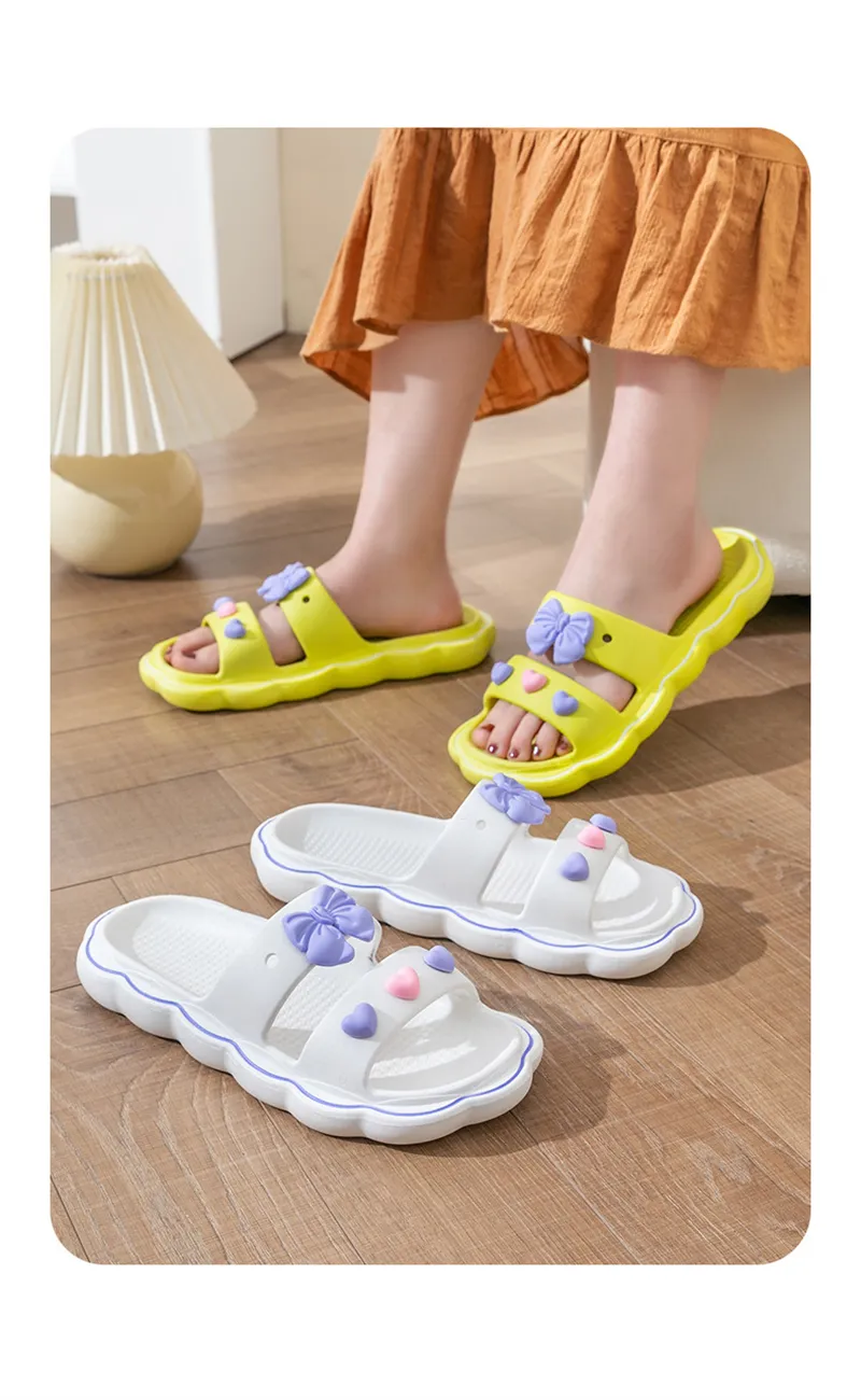 Women's Home Slippers Solid Colour Breathable Soft Thick Sole_voghion.com