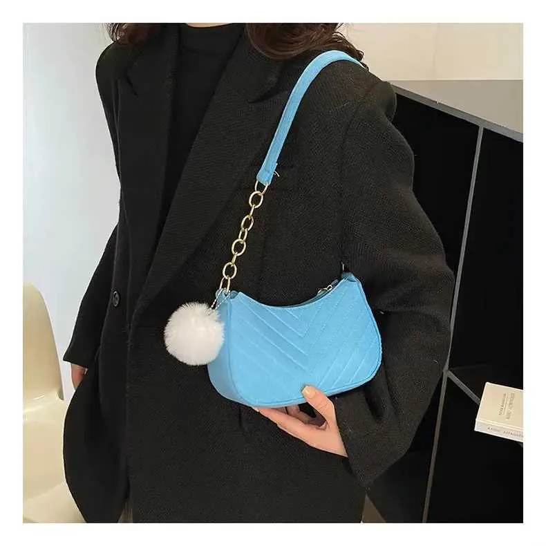 Mode Frauen Handtasche Einfarbig Casual Mini Unterarm Tasche Weiblichen Kette Schulter Tasche Heißer Verkauf Damen FelcyC241211_voghion.com