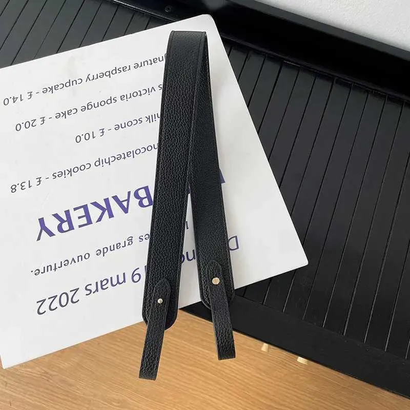 PU-Leder gestrickte Taschenverlängerung DIY schwarze und weiße Riemen Einkaufstasche Zubehör für Handtaschen Y241106_voghion.com