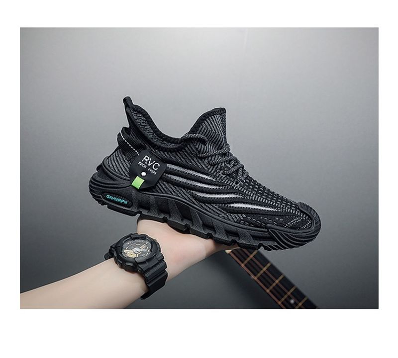 Trendy Casual Flyknit Mesh Herrenschuhe Sommer Neue atmungsaktive leichte Laufschuhe_voghion.com