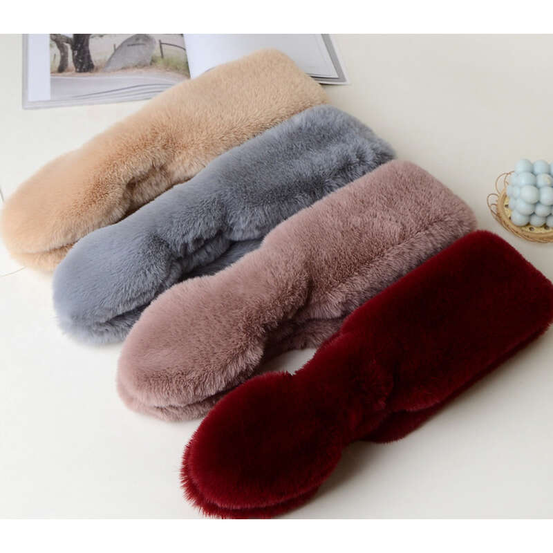 Nieuwe dubbelzijdige lange, zachte sjaal voor dames, verdikt, warm, kruis, honderd, met effen kleuren_voghion.com