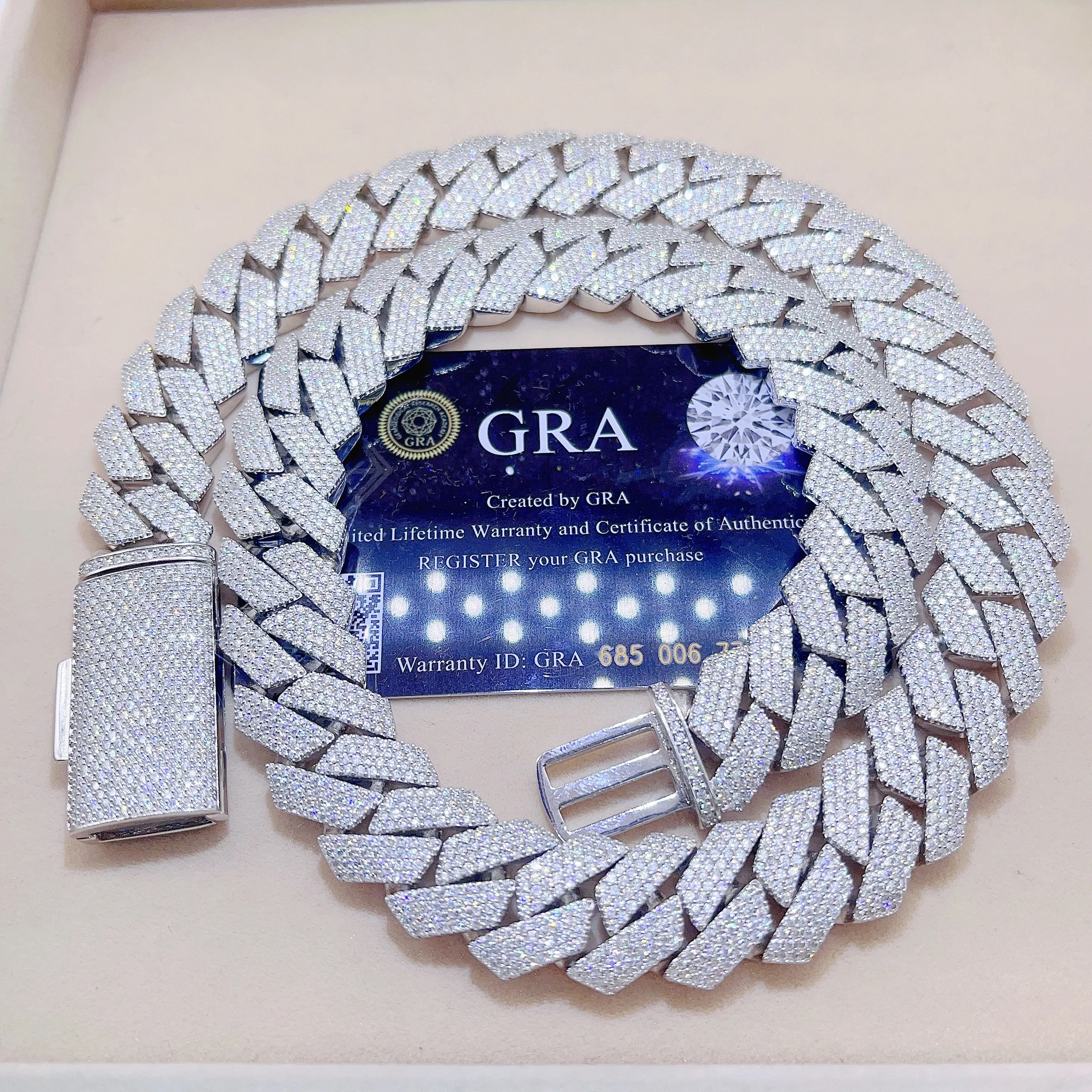 Anhänger Halsketten Iced Out Pass Diamant Tester Sterling Silber Halskette Vvs Moissanite Cuban Link Kette_voghion.com