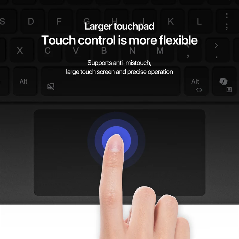 Backlight Bluetooth Keyboard For Microsoft Surface Pro 12 Inch,Keyboard Trackpad For Microsoft Surface Pro Copilot+ PC 12"_voghion.com