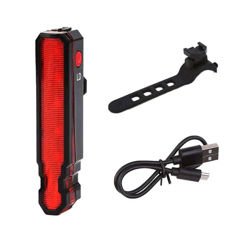 SportLife USB wiederaufladbares Laser-LED-Fahrrad-Rücklicht, Sicherheitswarnlicht hinten_voghion.com