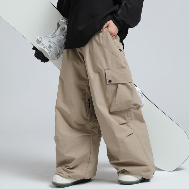 Neue winter im freien lose taille schutz ski frauen wasserdichte warme Amerikanischen professionelle snowboard hosen männer_voghion.com