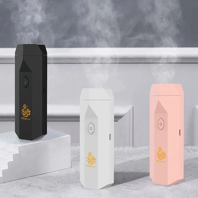 Spazzola per capelli elettrica Bruciatore di incenso per Bakhoor Ramadan Dukhoon Diffusore di aromi arabi per casa Ufficio Auto Ricaricabile Mini USB_voghion.com