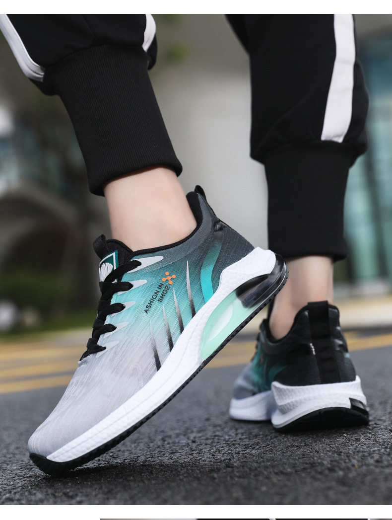 2025 Nieuwe Koreaanse stijl Sport Lente en Herfst Zachte Zool Jeugd Hardloopschoenen Trendy Herenschoenen_voghion.com