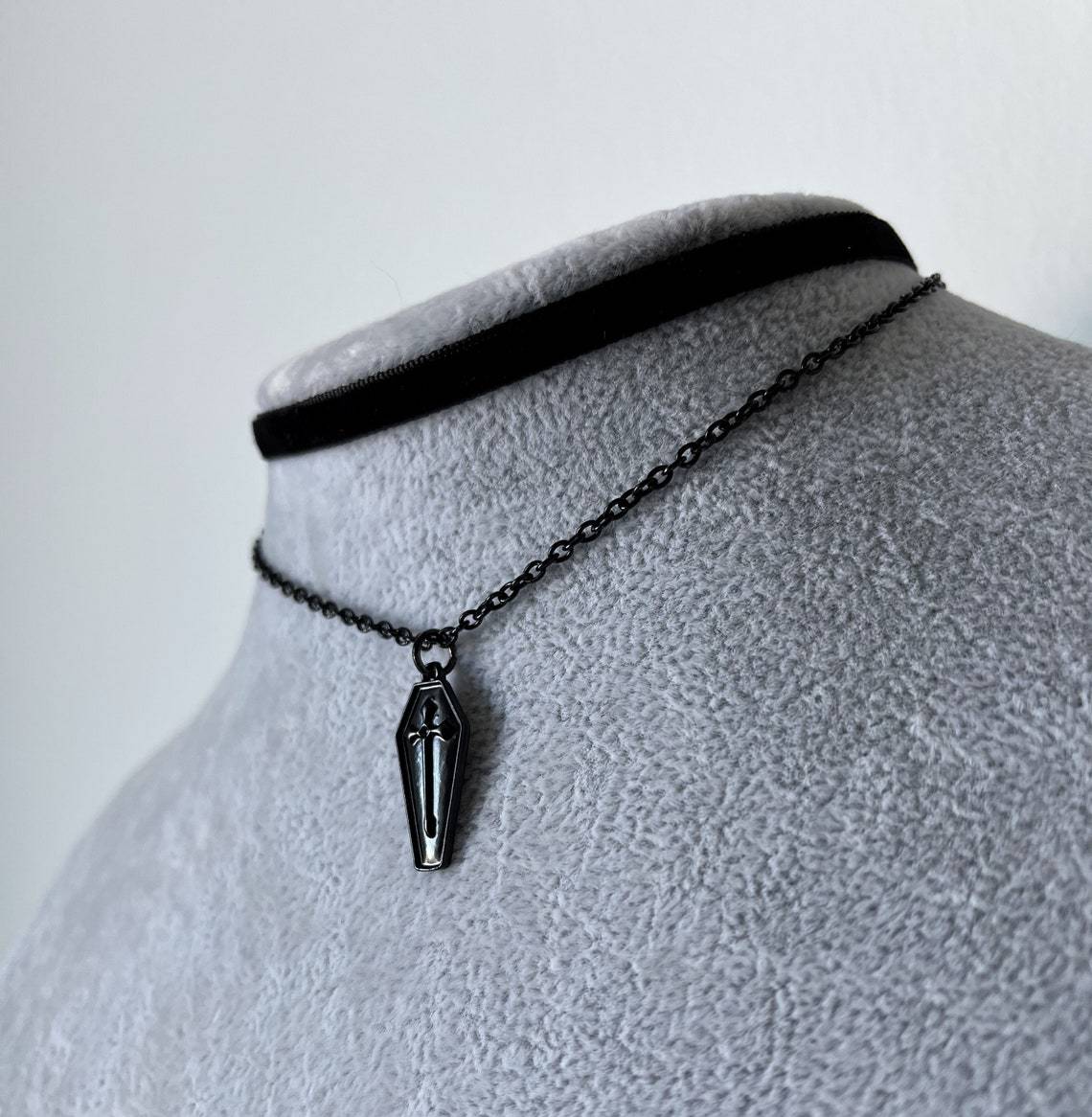 Schwarze Rose Mond Anhänger Kette Samt Halskette Frauen Geschenk Mode Charme Schmuck Zubehör_voghion.com