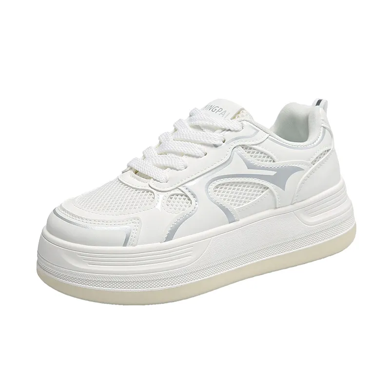 Scarpe casual traspiranti da donna con suola spessa_voghion.com