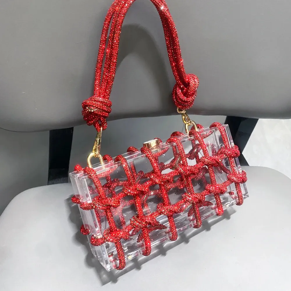 Strass-Abendtaschen aus Silberkristall, handgefertigt für Damen, Geldbörsen und Handtaschen, Designer-Banketttasche_voghion.com