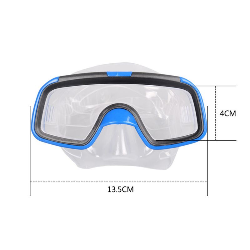 1 sæt Snorkeg Goggles God sejhed Sikker vejrtrækning Vandtæt Børn Bredsyn Svømmebriller Snorkel Svømmefinner til_voghion.com