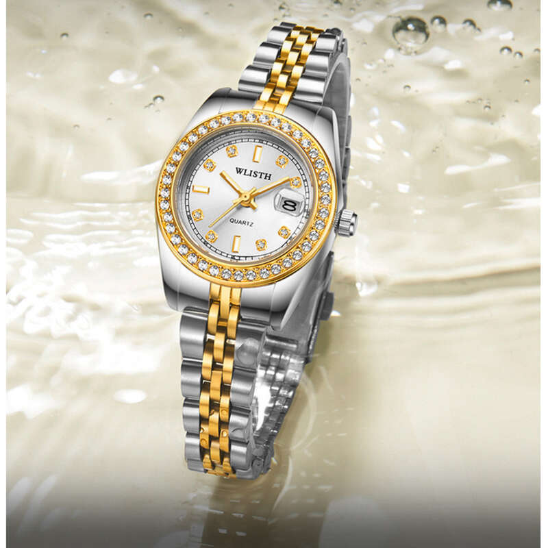 Quartz Watch For Men Stainless Steel Waterproof Luminous Hands_voghion.com