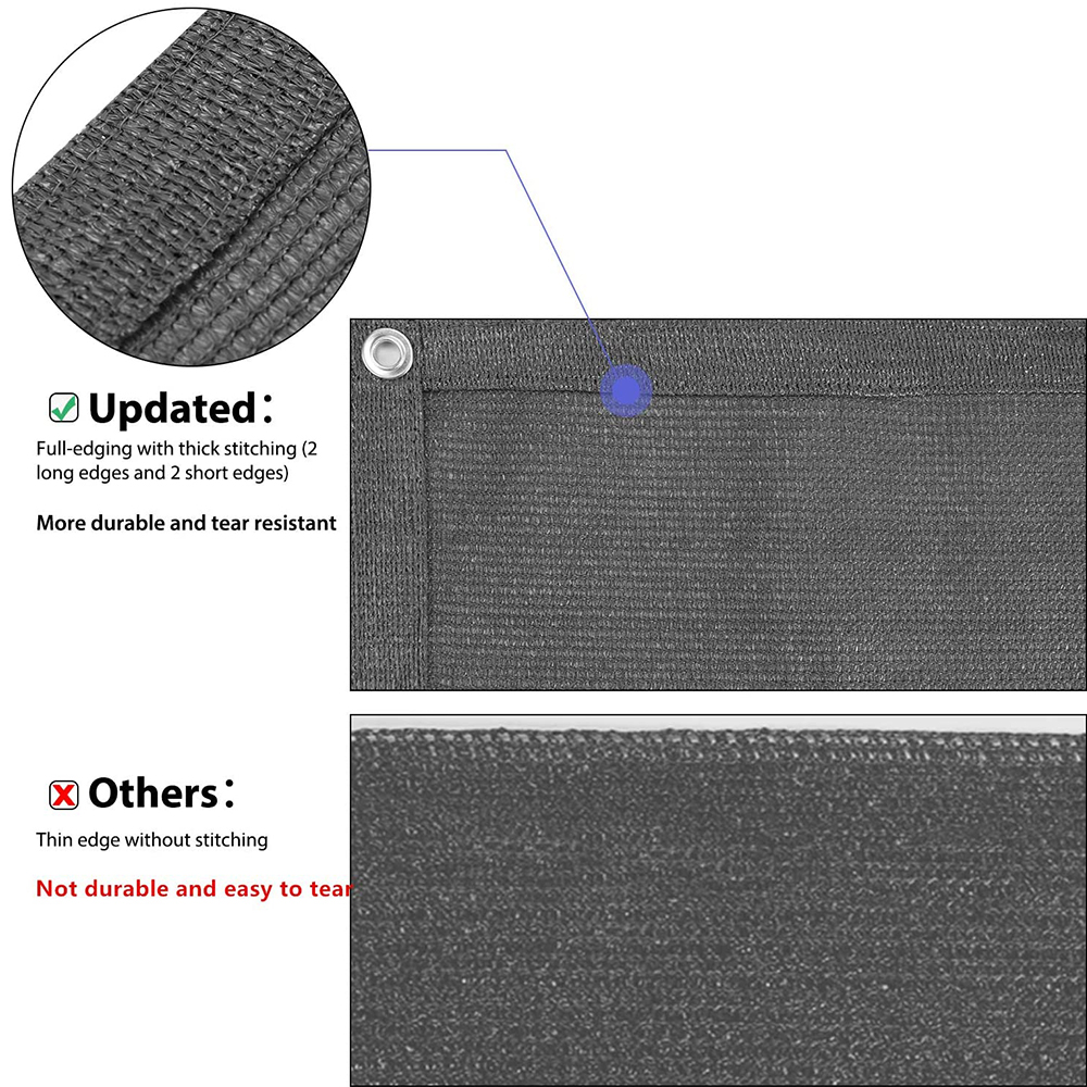 Sunshade Net Ventilation Privacy Screen Balcony Cover HDPE Buckle Outdoor Sail Awning Shade Cloth Garden Fence Shelter_voghion.com