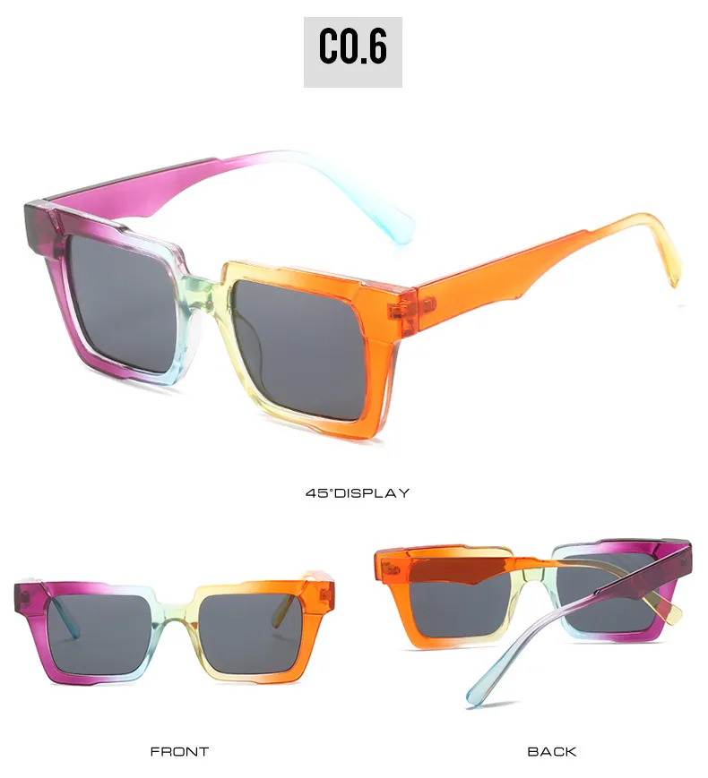 Sonnenbrille D&T 2024 Mode Wrap Frauen Männer Vintage Bunte Linsenrahmen Marke Designer Vielseitiger Casual Augenschutz_voghion.com