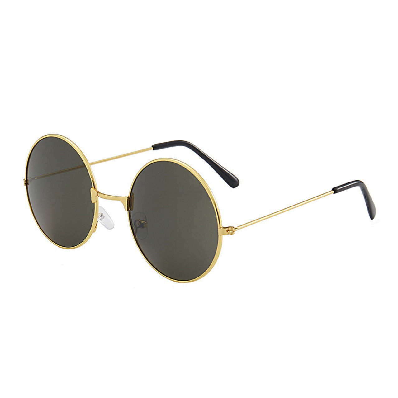 Metal Retro Round Frame Sunglasses Round Best Man Group Prince Sunglasses Wedding Show Performance Glasses