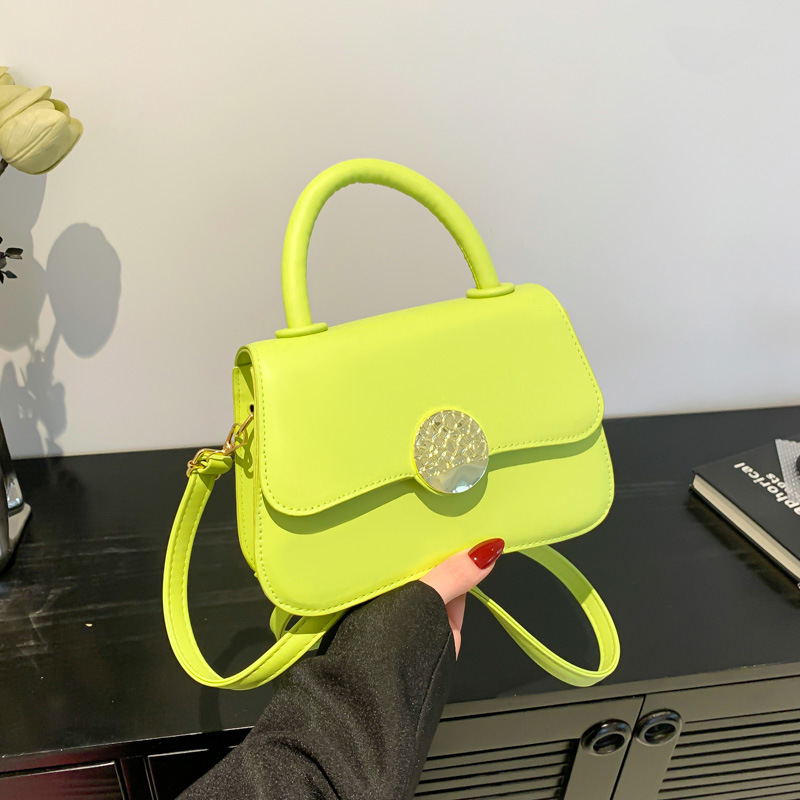 Women's Tide 2024 Fashion Style Simple Solid Color Handbag Spring Multi color Fashionable Handheld Crossbody Bag_voghion.com