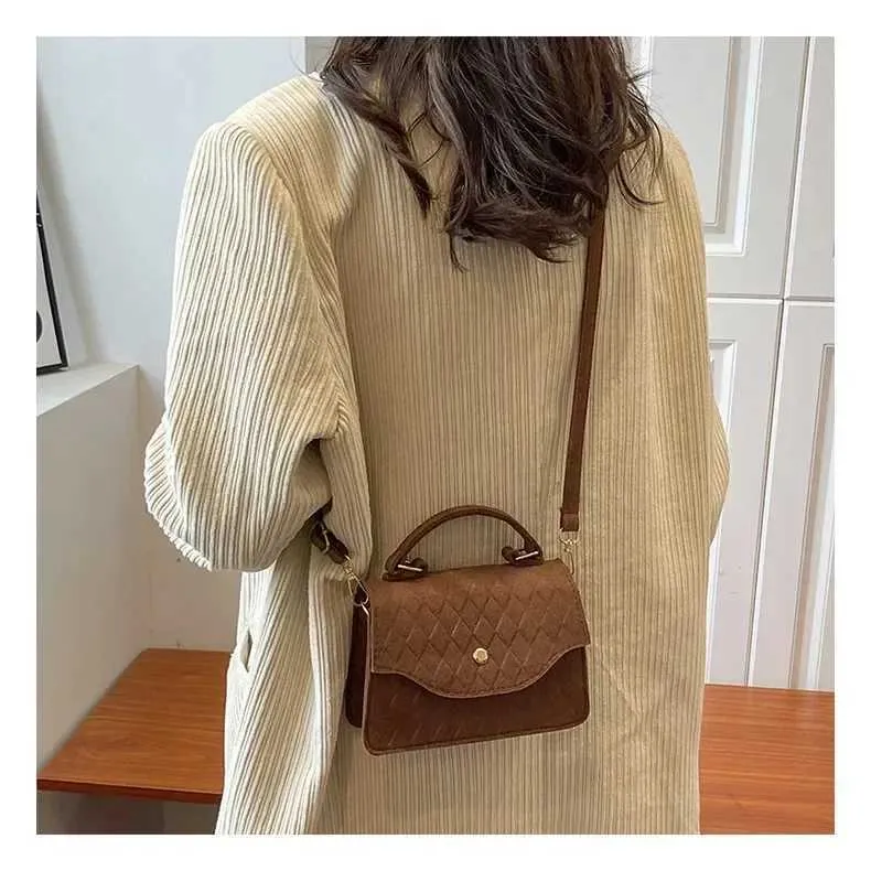 Borsa a spalla donna tracolla borsetta elegante stile retrò blu_voghion.com