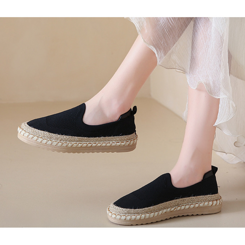 Fisherman Women 2024 summer new mesh surface breathable casual single soft sole non-slip slip-on cloth shoes_voghion.com