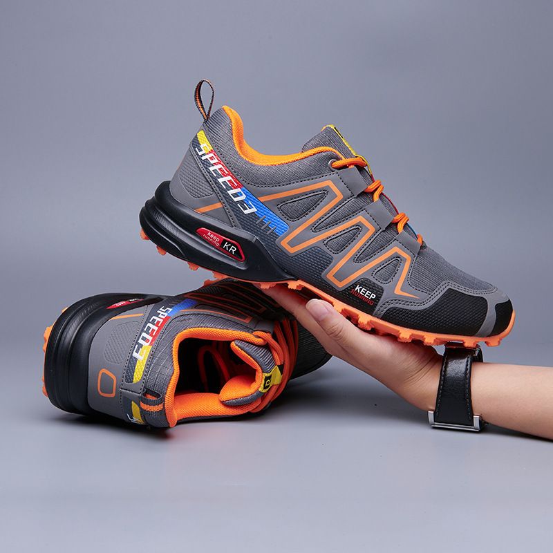 Męskie duże rozmiary modne buty do biegania na świeżym powietrzu, modne, codzienne, męskie buty trekkingowe_voghion.com