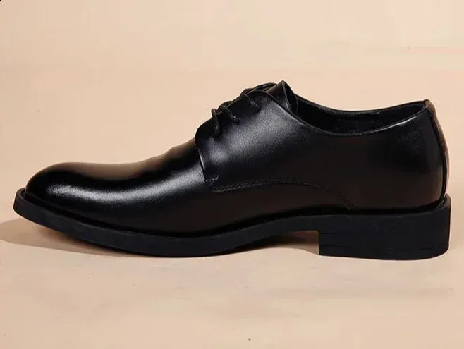 Chaussures habillées à bout pointu pour hommes, chaussures sociales noires pour hommes, chaussures de haute qualité, mode, style élégant et classique, costume tendance_voghion.com