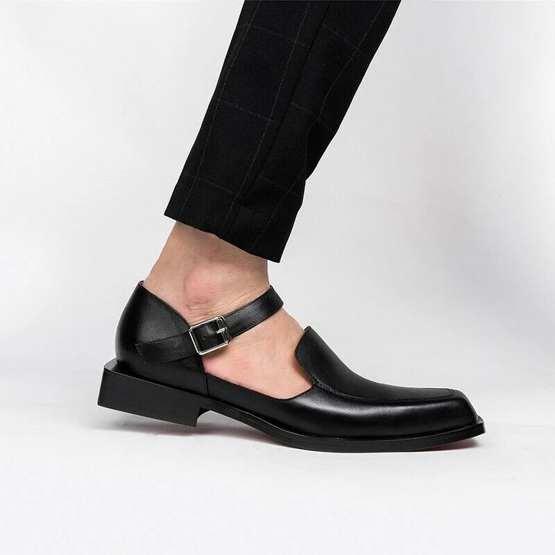 Chaussures décontractées pour homme avec boucle bout rond_voghion.com
