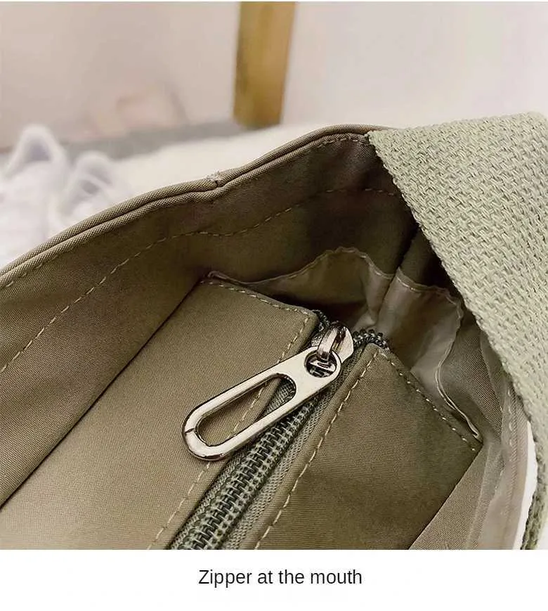 Xierya Borsa a tracolla da donna Borsa semplice con cerniera alla moda Borsa a tracolla impermeabile di grande capacità Borsa per studenti_voghion.com
