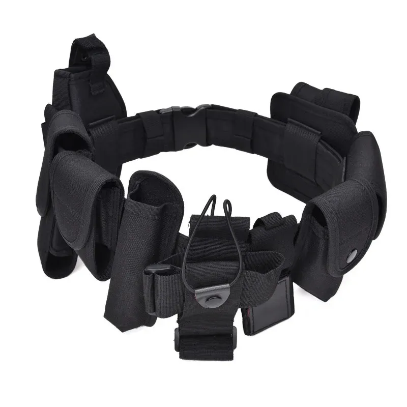 10-in-1-taktische Sicherheitsgürtel, multifunktionaler Pistolenhalfter, Taschenlampenbeutel-Set, Utility-Kit, Dienstgürtel 250715_voghion.com