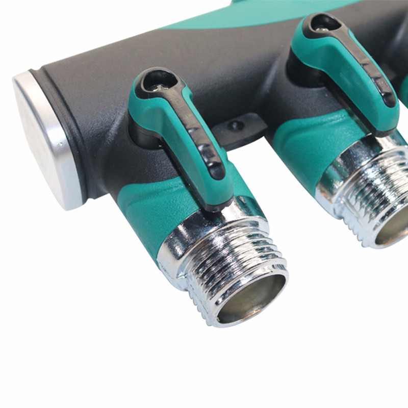 Agriculture Irrigation Splitters Metal One-to-four Valve Distributor Garden Water Connectors Standard Thread_voghion.com