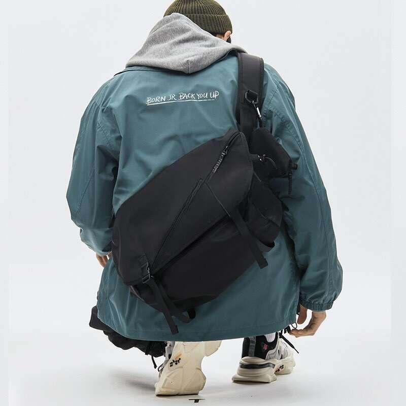 Borsa a tracolla da uomo alla moda, grande capacità, stile street shooting, borsa a tracolla casual_voghion.com