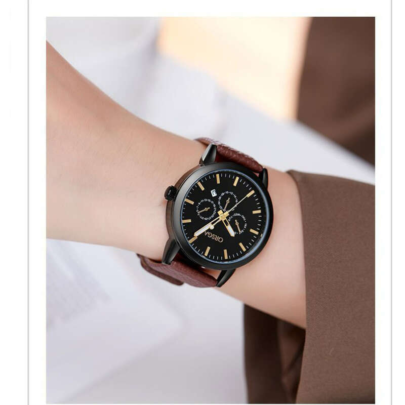 Orologio al quarzo uomo donna con cinturino in silicone e data_voghion.com