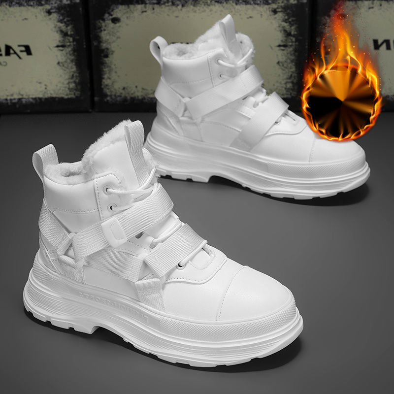 【 Niedriger Preis im Internet 】 Schuhe Herren Winter Neue Outdoor-Sport Tragen beständig Hoher Schnitt Schnee mit Samt_voghion.com