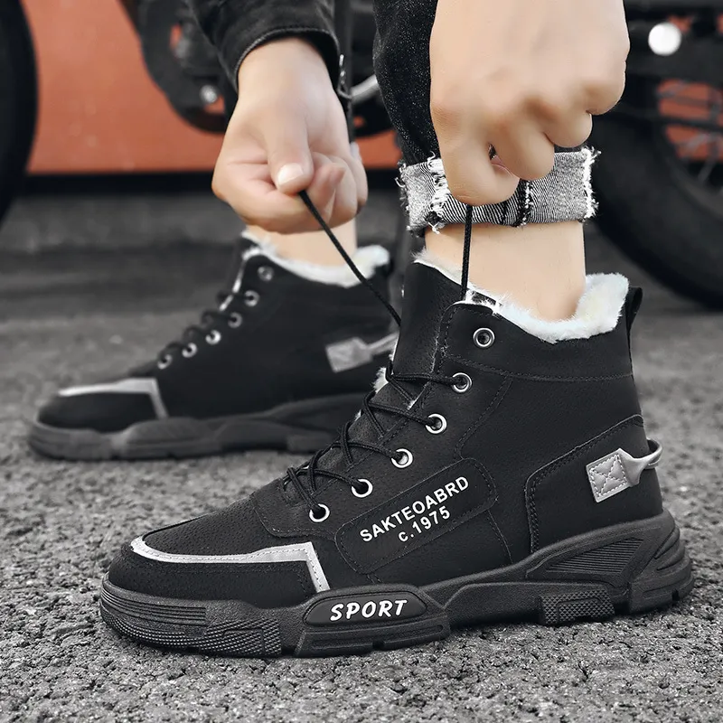 Wanderstiefel Für Herren High Top Sneaker Outdoor Freizeitschuhe_voghion.com