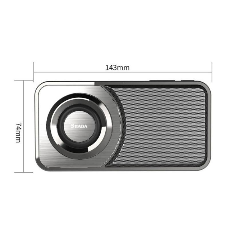 Bærbar Bluetooth-højttaler Ultratynd trådløs mini smart udendørshøjttaler med HD-lyd og bas, til fest, hjem, camping_voghion.com