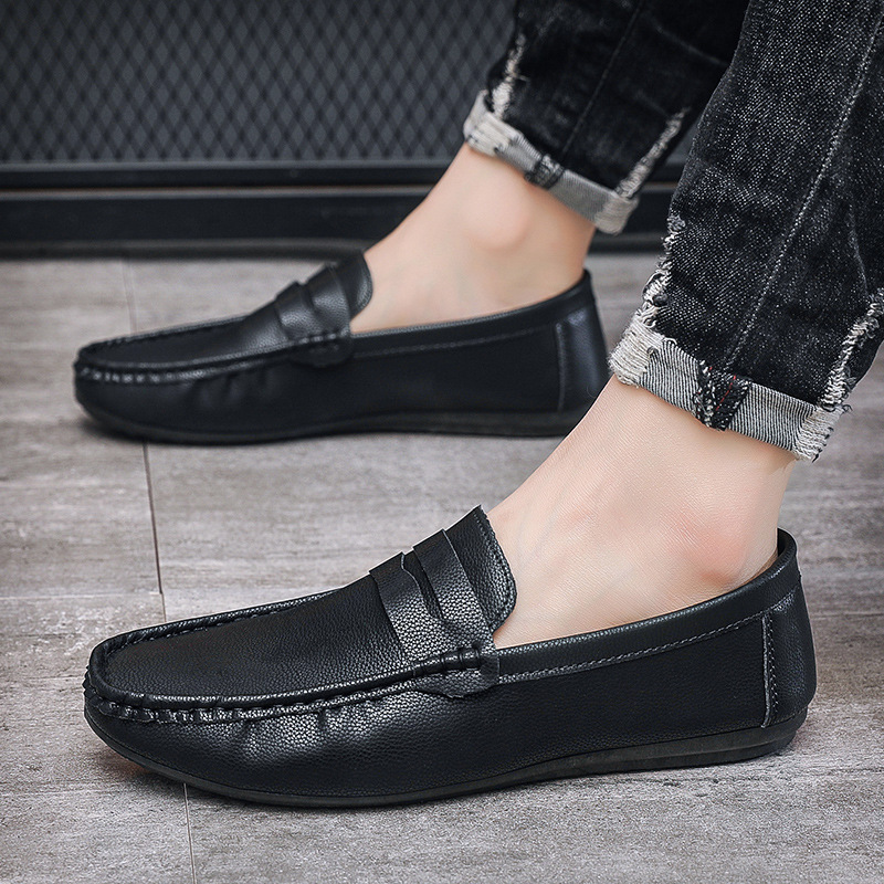 2025 Doudou Lederschuhe, Top-Schuhe mit weicher Sohle, Slipper zum Hineinschlüpfen, Casual Driving Loafers für Herren und ein Fuß für Herren 42E5_voghion.com