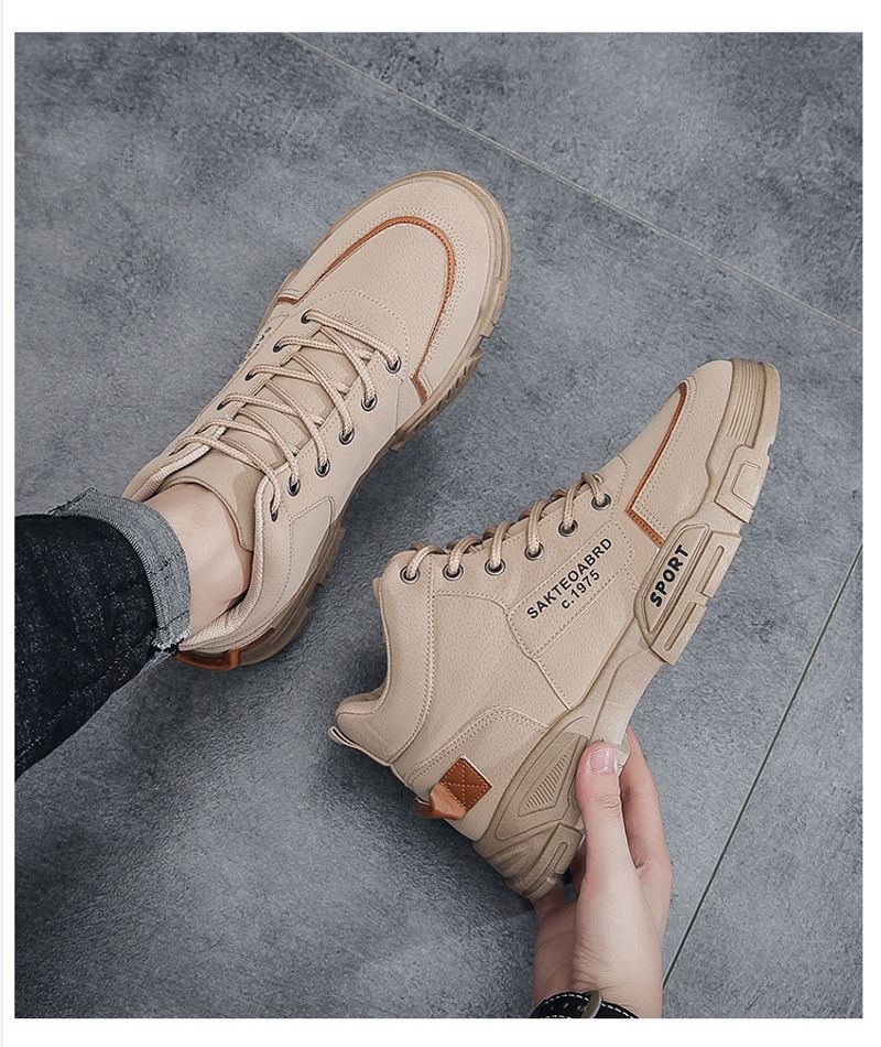 2024 Automne High Martin Édition Coréenne Vêtements de Travail Polyvalents Mi-hauts Courts Chaussures Tendance Bottes pour Hommes_voghion.com