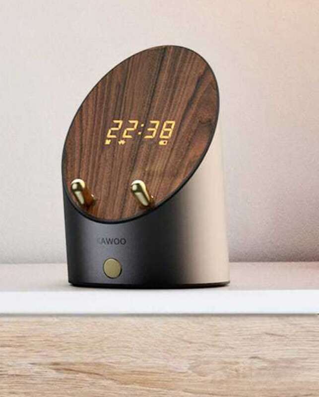 【 Colecția 1448 de persoane 】 KAWOO Lingxi Ceas deșteptător cu ecran creativ, difuzor audio wireless cu senzor Bluetooth_voghion.com