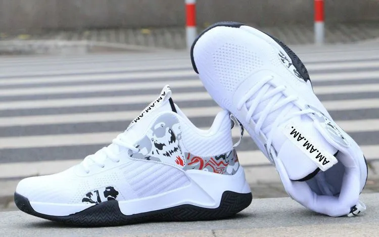Basketball Summer Breathable New Trendy Fashionable Thick Sole Student Casual Running Men's Sports Shoes Lhshoe_desvips.com