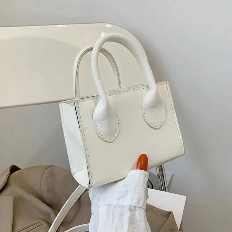 Retro Mini Square Handbag For Women Pu Leather Shoulder Messenger_voghion.com