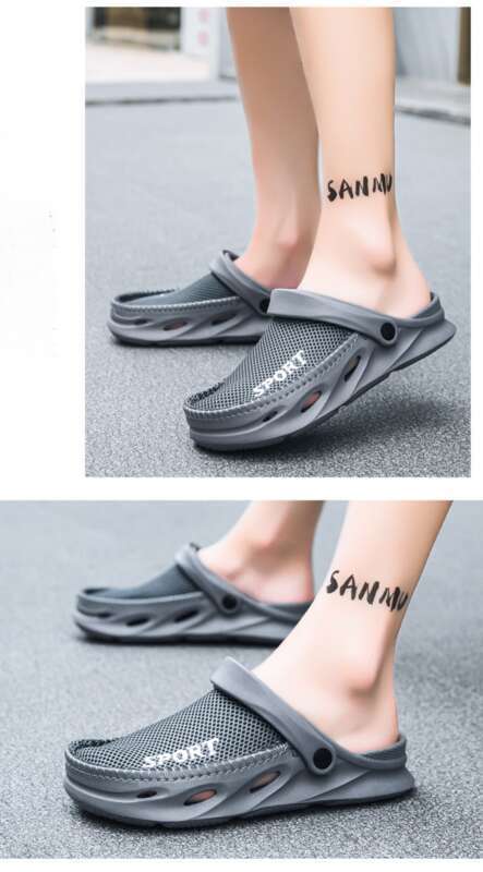 Men's Summer Outerwear, Soft Slippers Breathable, Non-slip, Thick Bottom Sandals For Sport And Casual,_voghion.com