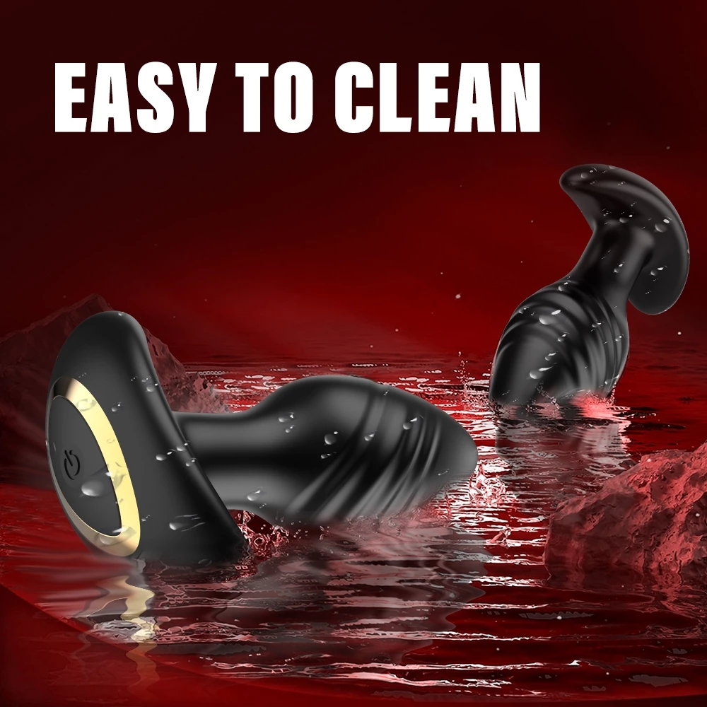 Vibratori anali a 360° per uomini, giocattoli sessuali per donne, telecomando, plug anale per adulti_voghion.com